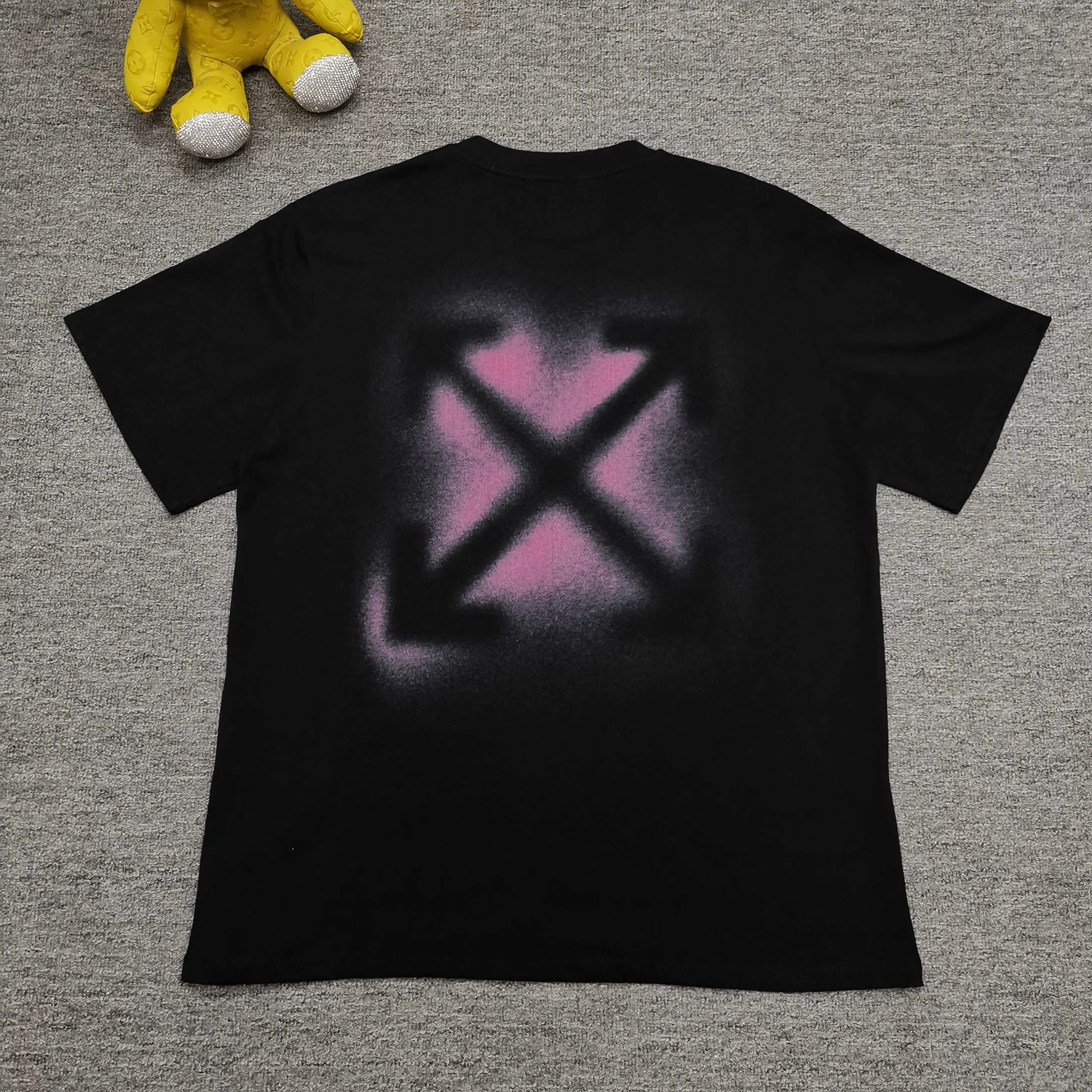 Top version ❤️off white new loose version inkjet arrow short-sleeved T-shirt Size: S M L XL Color: Black White P240